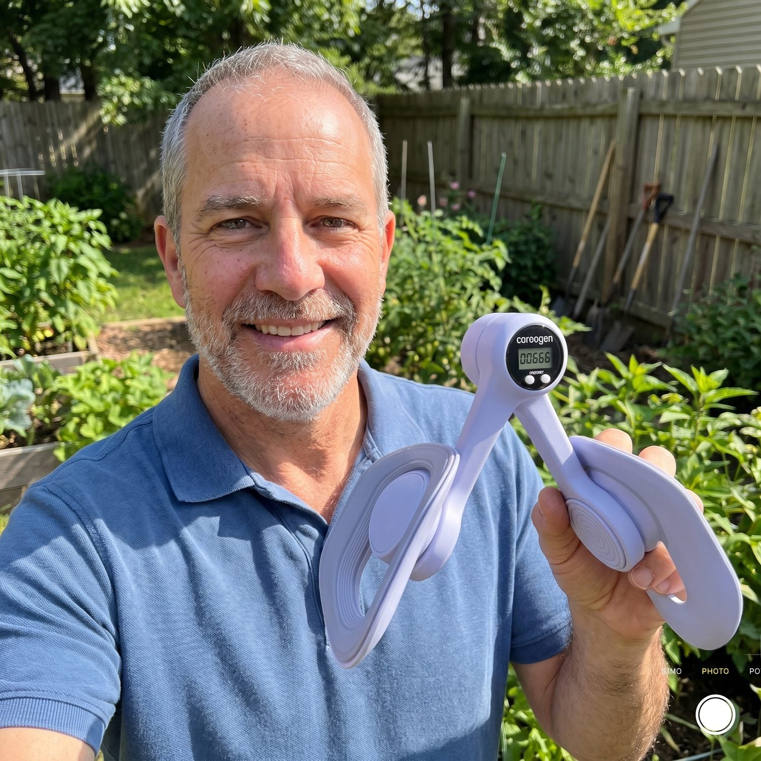 Coreogen customer enjoying time outside