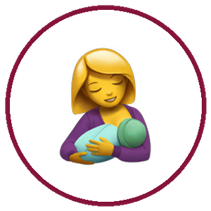 Postpartum recovery icon.